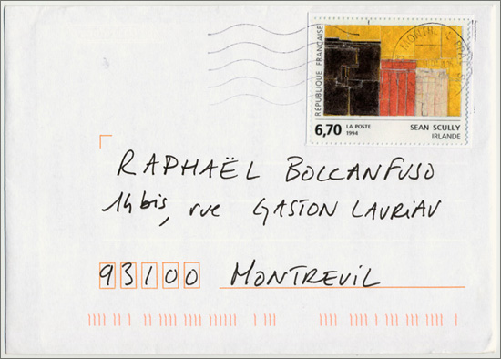 Raphael Boccanfuso: imprimé savoir disposer enveloppe timbrée